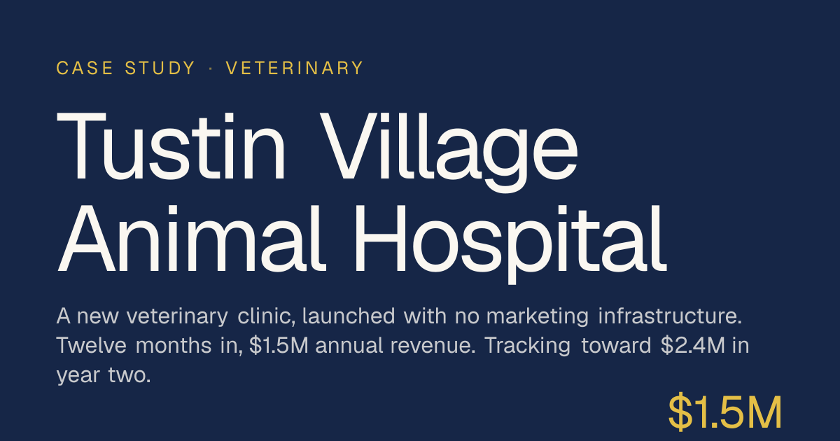 Tustin Village Animal Hospital case study cover image